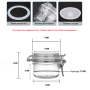 Empty Stock clear 120ml 4oz Hair Facial Body Cream Seal Airtight Plastic Jar
