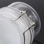 Empty Stock clear 120ml 4oz Hair Facial Body Cream Seal Airtight Plastic Jar