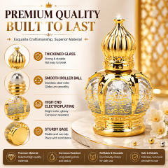 Wholesale Dubai Arabic Perfume Top Selling High Quality Long Lasting Fragrance Roller 15ml Perfume Bottle