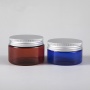 Sunshine Wholesale 100g 120g 150g PET Wide Mouth Plastic Cream Jar Aluminum Cap Empty Plastic Jar for Cream