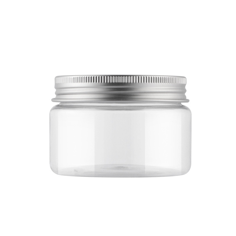 Sunshine Wholesale 100g 120g 150g PET Wide Mouth Plastic Cream Jar Aluminum Cap Empty Plastic Jar for Cream
