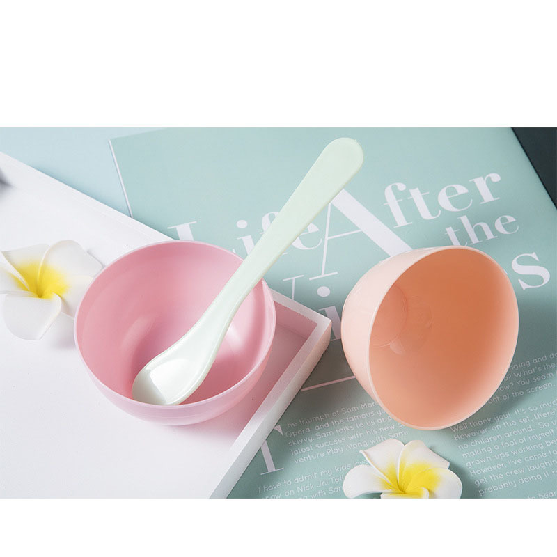 Custom Printing pink Green Mask Bowl for Mask Cosmetic Tool Skincare Face Mask Mixing Bowl