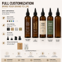 Wholesale High Quality Refillable Black Frosted Plastic Shampoo Bottle for Hair Conditioner for Cosmetic