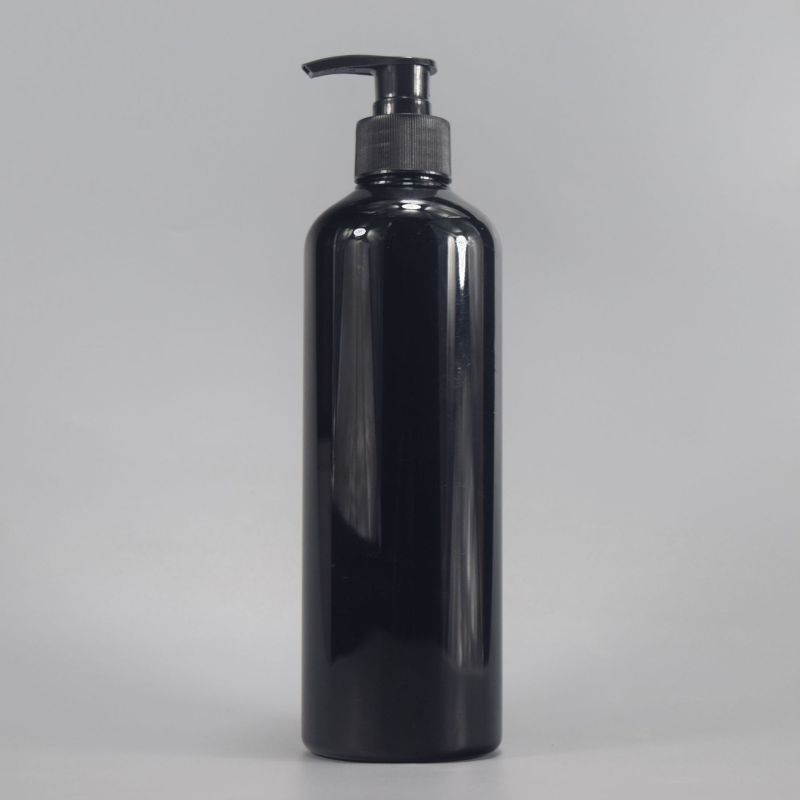 Wholesale High Quality Refillable Black Frosted Plastic Shampoo Bottle for Hair Conditioner for Cosmetic