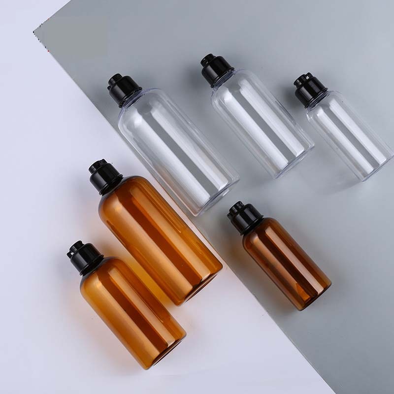 200ml PET Cosmetic Bottle with for Screw Cap Screen Printing Environmentally Friendly Skin Care Packaging