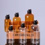 200ml PET Cosmetic Bottle with for Screw Cap Screen Printing Environmentally Friendly Skin Care Packaging
