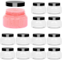 Empty Body Butter Cream Container Skincare Body Scrub Jars Plastic Cosmetic 8oz for Body Scrub Jars