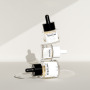 Customized Logo Matte Black Dropper 15ml/20ml/30ml Empty Serum Bottle 30ml Flat Shoulder Lash Serum Bottle for Lash or Body