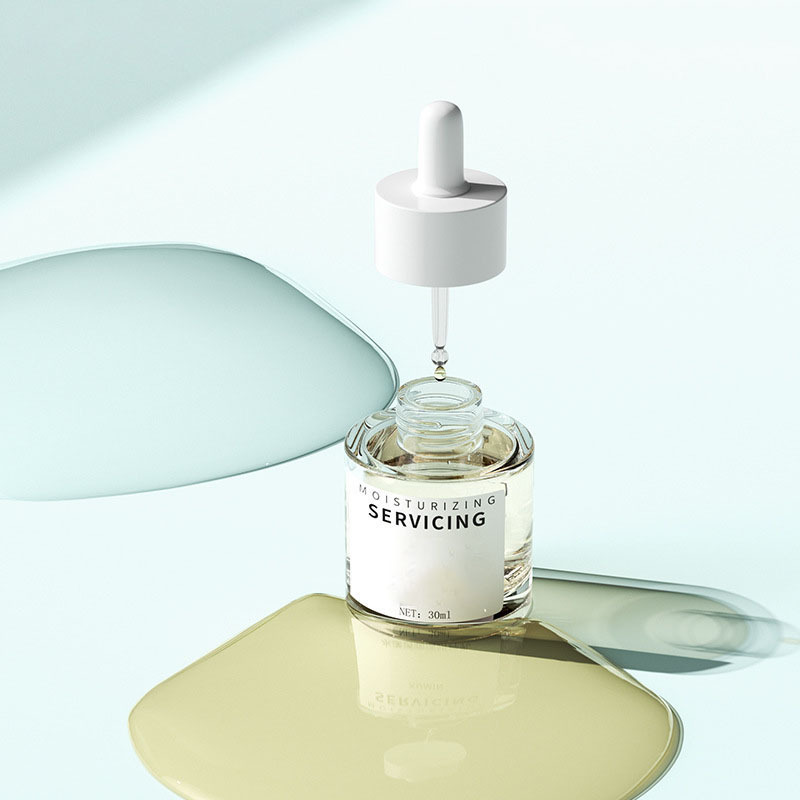 Customized Logo Matte Black Dropper 15ml/20ml/30ml Empty Serum Bottle 30ml Flat Shoulder Lash Serum Bottle for Lash or Body