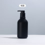 Luxury 300ml 500ml Black Hard Shampoo Skincare Body Wash Lotion Pump Bottle Packaging in Stock