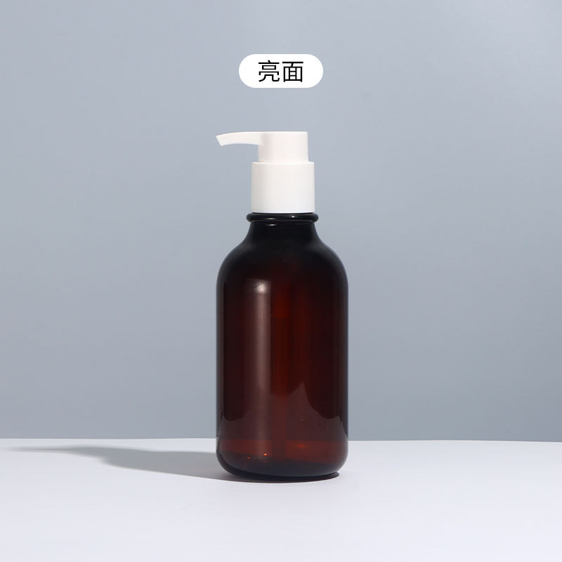 Luxury 300ml 500ml Black Hard Shampoo Skincare Body Wash Lotion Pump Bottle Packaging in Stock