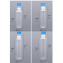 Ready Stock 200ml Frosted PET Plastic Bottle Screw Cap Refillable Empty Lotion Skincare Packaging Cosmetic Container for Cream