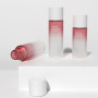 2025 New Portable 8ml 10ml PET Cosmetic Sample Bottle clear Round Mini Container with White Cap Refillable Travel Use