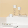 2025 New Portable 8ml 10ml PET Cosmetic Sample Bottle clear Round Mini Container with White Cap Refillable Travel Use