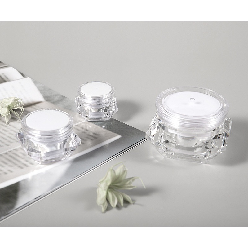 2024 New Trend High Quality Luxury Plastic Jars pp Plastic Cream Jars with Lids for Cosmetic
