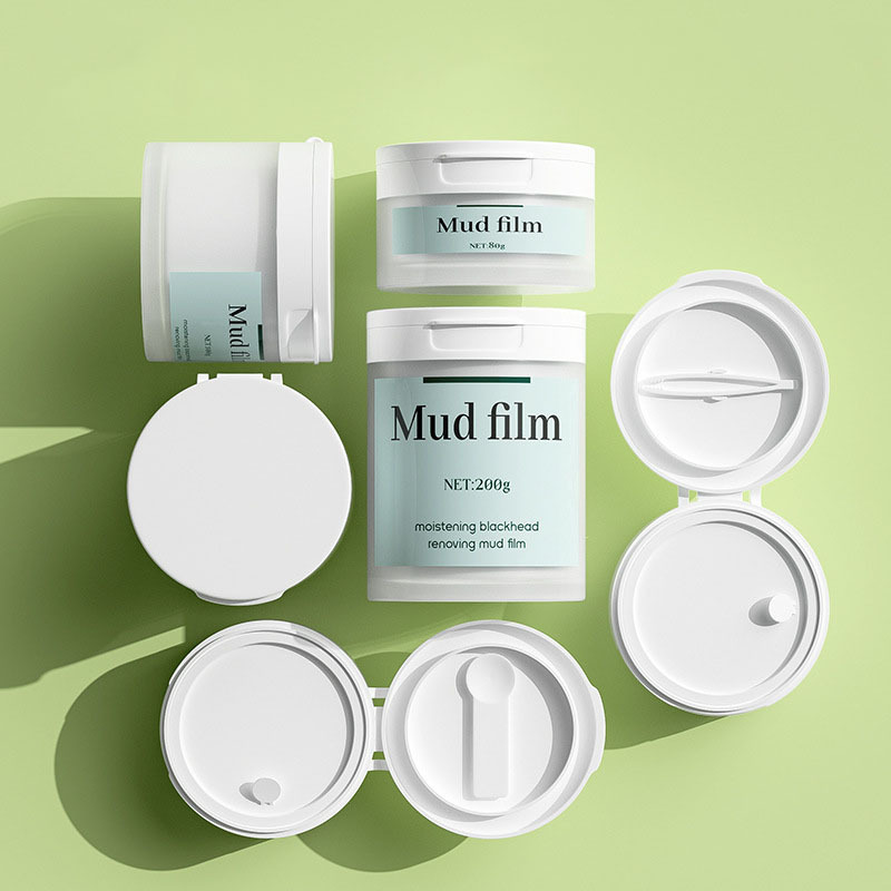 Factory Hot Selling  White Plastic Jar  100g Round  Lip Scrub Jar  for Lotion Cream  With Screen Printing