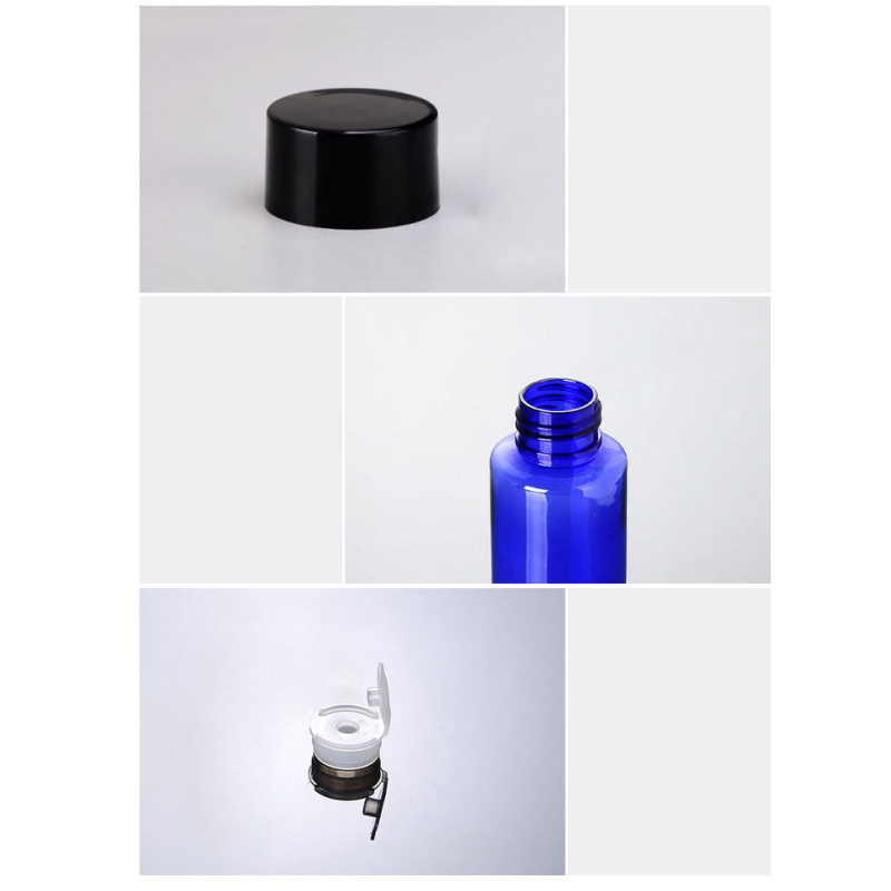 Zhejiang Manufacturer 100ml Plastic Cosmetic Bottle With Cap in Stock