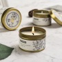 Ready to Ship 4oz 120ml Tin Candle Jar with Gold Plating and Aluminum Metal Lid
