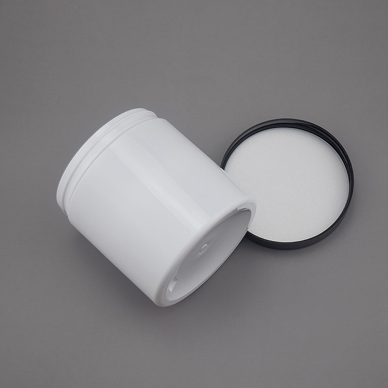 High Capacity 500ml Plastic Body Scrub Jars Packaging Empty Skincare Cosmetic Jars for Body Scrub