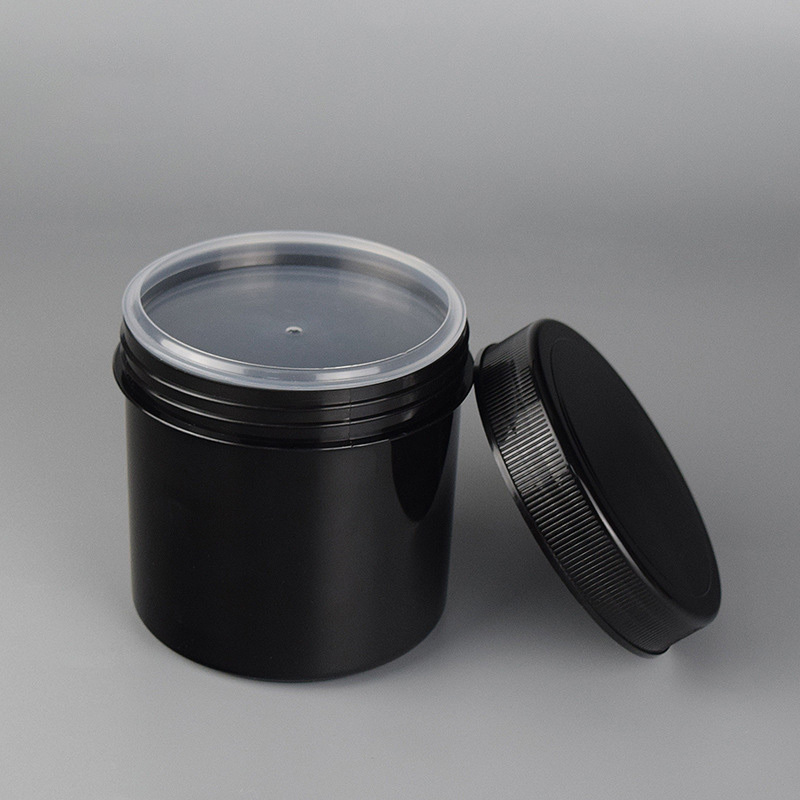 High Capacity 500ml Plastic Body Scrub Jars Packaging Empty Skincare Cosmetic Jars for Body Scrub