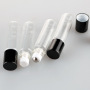 In Stock Cosmetic Skincare Oil Roll on Bottles With Gold Cap 5ml clear Glass Essential Oil Roller Bottle