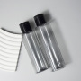 Private Label 150ml 200ml Empty Cosmetic clear Black Plastic Bottles PET Toner with Screw Cap for Shampoo Conditioner Hair Oil