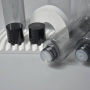 Private Label 150ml 200ml Empty Cosmetic clear Black Plastic Bottles PET Toner with Screw Cap for Shampoo Conditioner Hair Oil