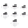 cream jar Black Lid Cosmetic 250ml Packaging Container Empty Skincare 8oz Plastic Body Scrub Jar With Lids