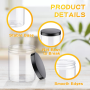 cream jar Black Lid Cosmetic 250ml Packaging Container Empty Skincare 8oz Plastic Body Scrub Jar With Lids