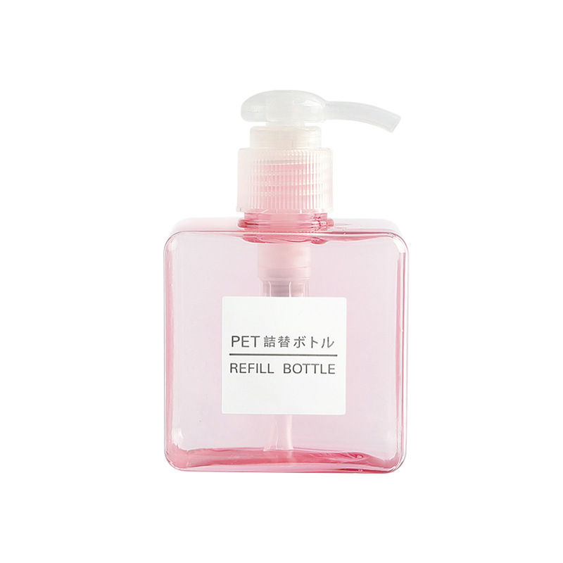 Ningbo Factory 250ml Press Pump Bottle Skincare Empty Cosmetic Plastic Lotion Bottle White square Bottle