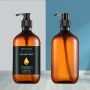 Factory Price 16oz Empty Round Shampoo Pump Bottle 500ml Label Recycling Plastic Bottles