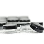 Free Sample Travel Size  Black Vials Containers 3g 5g Small Jar Plastic
