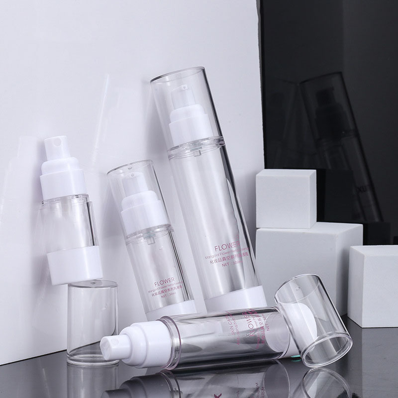 SkinCare Packaging 15ml 30ml 50ml Airless Pump Bottle Plastic 100ml Body Spray Bottle Lotion Bottle Cosmetic Packaging