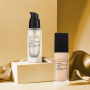 Wholesale Foundation Colored Frost 30ml Glass Cosmetic Package Empty Cream Pump Bottle