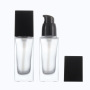 Wholesale Foundation Colored Frost 30ml Glass Cosmetic Package Empty Cream Pump Bottle