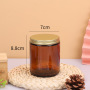 Wholesale 4oz 8oz Colored Glass Empty Jars Aluminum Cap Recyclable Feature for Candles