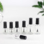 Custom 8ml Empty Fancy Nails Care Polish Round Glass Bottles With Caps
