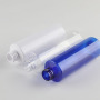 200ml PET for Clear Cosmetic Cylinder Bottles Double Screw Cap with Pump Sprayer Twist-up Sealing Type