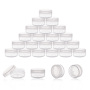 5g Transparent Black Mini Sample Lipstick Empty Jar Round Cream Cosmetic Container Recyclable for Eye Cream Use