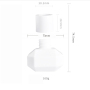 Luxury 100ml Pure White Glass for Reed Diffuser Bottles Crown Cap Sealed for Bedroom Decorative Fragrance and Perfume