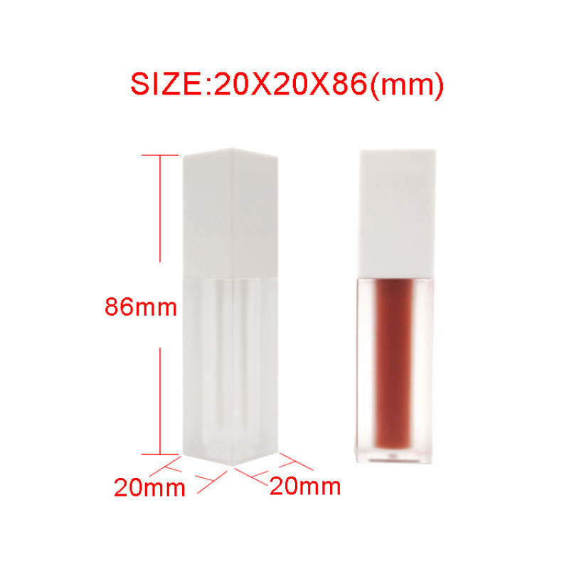 Wholesale Empty Lipstick Tube Empty Lipstick Matte White Tube Container Cosmetic Lip Gloss Liquid Tubes Empty Lipstick Tube