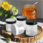High Quality 200ml/280g Round PET Plastic Honey Syrup Squeeze Bottles Hot Sale with Screw Cap for Chocolate Salad Sugar Storage