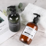 Bulk Sale Custom PET Packaging Skincare Plastic Lotion Bottle Round Amber with Pump Sprayer for Shampoo Use