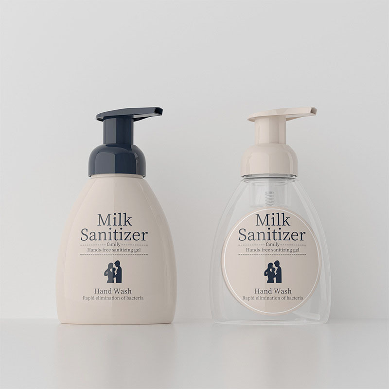 Transparent PET 250ml Facial Cleanser Packaging Empty for Clear Foam Pump Bottle for Liquid Soap Shampoo Sealed with Pump