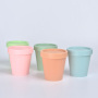 Eco Friendly Colorful PP Plastic Cream Jar Cosmetic Containers