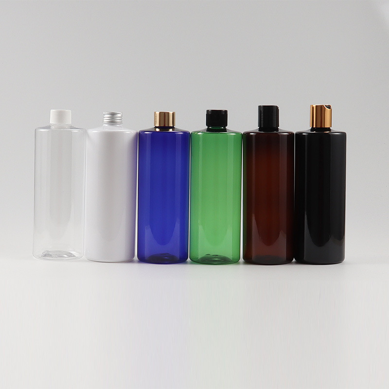 Wholesale 6oz 200ml Brown Blue Aromatherapy PET Plastic Lotion Screen Printed Reed Diffuser Scented Bottle Skin Care Packaging