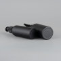 Wholesale Food Grade Empty Matte Black Aluminum Metal Bottle With Lotion Pump for Cosmetic Shampoo Packaging