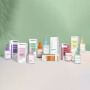 Hangzhou Sunshine Matte Pink Purple Green Blue Flat Shoulder Round Straight Serum 1oz 30ml Essential Oil Glass Dropper Bottles