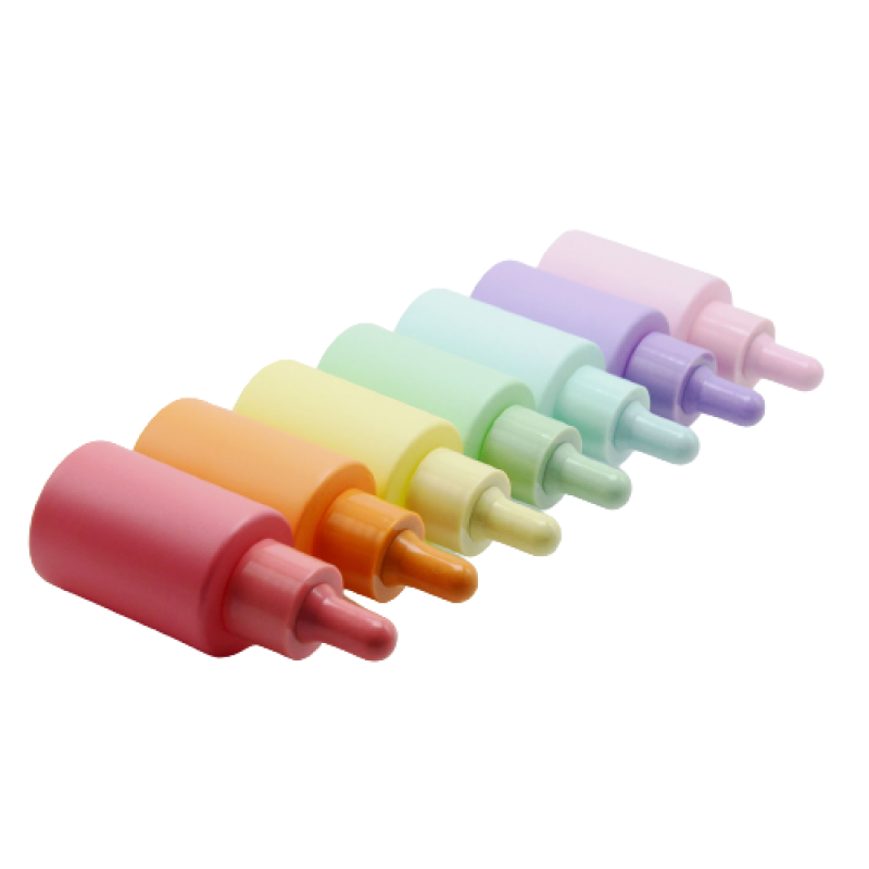 Hangzhou Sunshine Matte Pink Purple Green Blue Flat Shoulder Round Straight Serum 1oz 30ml Essential Oil Glass Dropper Bottles