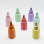 Hangzhou Sunshine Matte Pink Purple Green Blue Flat Shoulder Round Straight Serum 1oz 30ml Essential Oil Glass Dropper Bottles